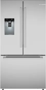 Front view of the Bosch 500 Series B36FD52SNS refrigerator 
