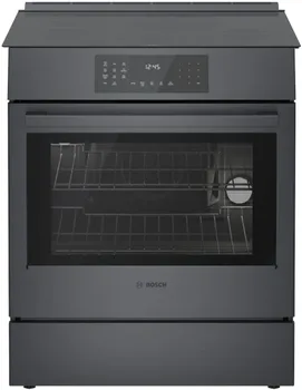 Front view of the Bosch 800 Series HII8047U induction range 