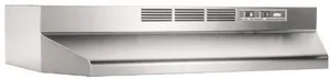 Front view of the Broan 41000 Series 413004 under cabinet range hood