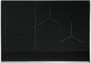 Overhead view of the Electrolux ECCI3068AS cooktop 