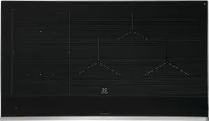 Overhead view of the Electrolux ECCI3668AS induction cooktop 