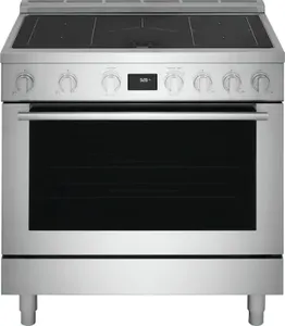 Front view of the Electrolux ECFI3668AS induction range