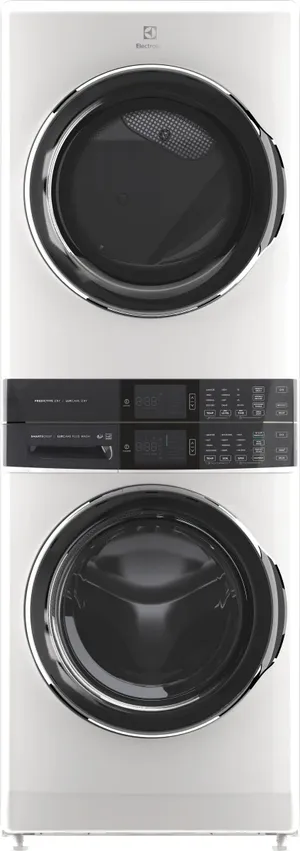 Front view of the Electrolux ELTE7600AW laundry center 