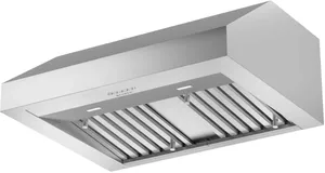 Front view of the Faber Breva  Pro 11 series 36” under the cabinet range hood