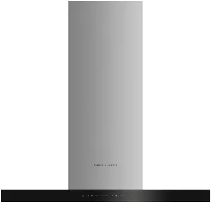 Front view of the Fisher & Paykel Series 7 36” wall mounted range hood 