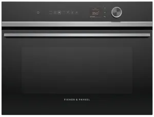 Front view of the Fisher & Paykel Series 7 OS24NDLX1 steam oven