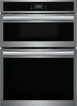 Front view of the Frigidaire Gallery GCWM3067AF combination microwave oven
