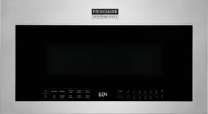 Front view of the Frigidaire Professional PMOS1980AF over the range microwave 
