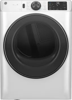 Front view of the GE GFD65ESSVWW dryer 