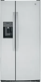 Front view of the GE GSS23GYPFS refrigerator 