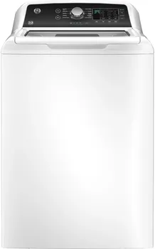 Front view of the GE GTW585BSVWS washer