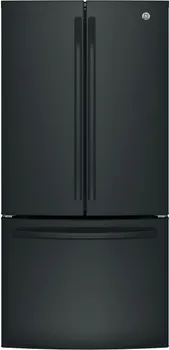 Front view of the GE GWE19JGLBB refrigerator