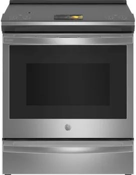 Front view of the GE Profile PHS93XYPFS induction range