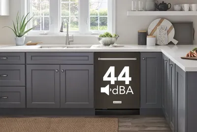 Credit: KitchenAid A graphic of the KitchenAid KDTM404KPS dishwasher