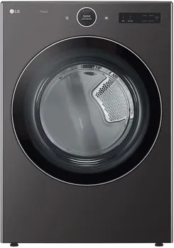 Front view of the LG DLEX6700B dryer 