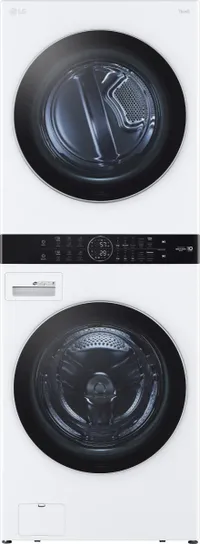Front view of the LG WKEX200HWA WashTower 