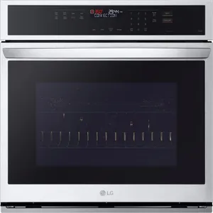 Front view of the LG WSEP4723F oven