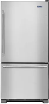 Front view of the Maytag MBF2258FEZ refrigerator 