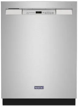 Front view of the KitchenAid KDTM804KPS dishwasher 