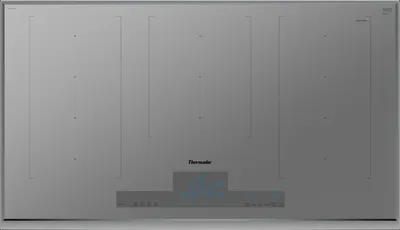 Front view of the Thermador Liberty Titanium CIT367YGS cooktop