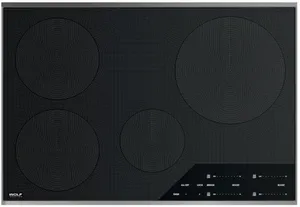 Overhead view of the Wolf CI304TF_S 30” induction cooktop