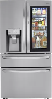 Front view of the LG LRMVS3006S refrigerator 