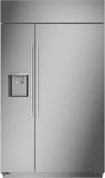 The Monogram ZISS480DNSS refrigerator in a luxury kitchen 