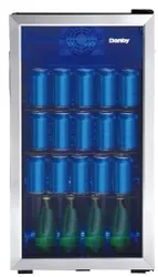 Front view of the Danby DBC117A1BSSDB-6 beverage center