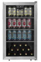 Front view of the Danby DBC045L1SS beverage center 