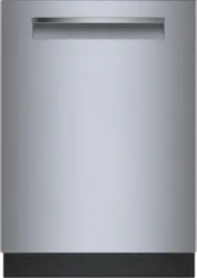 Front view of the Bosch 500 Series SHP65CP5N dishwasher 