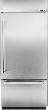 Front view of the KitchenAid KBBR306ESS built in refrigerator 
