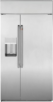 Front view of the Café CSB48YP2NS1 built in refrigerator 
