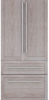 Front view of the Thermador Freedom Collection T36IT100NP built in refrigerator 