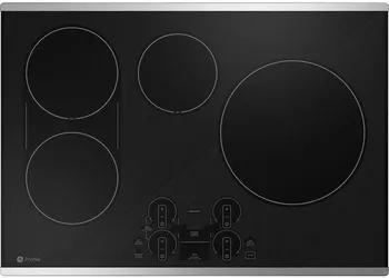 Overhead view of the GE Profile PHP9030STSS induction range