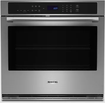 Front view of the Maytag MOES6030LZ wall oven 