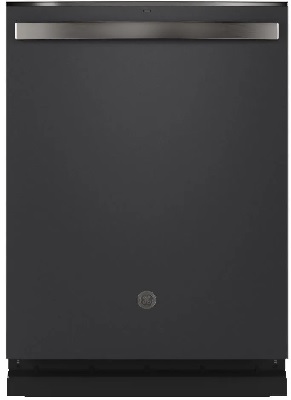 Front view of the GE GDT665SFNDS dishwasher 