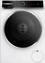 Front view of the Bosch 500 Series WGB24600UC front load washer