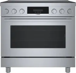 Front view of the Bosch 800 Series HIS8655U induction range 