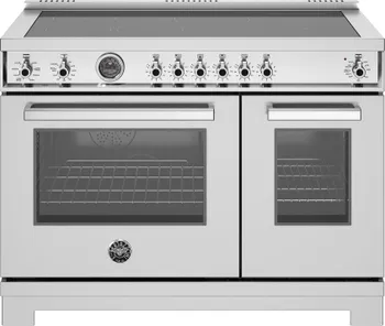 Front view of the Bertazzoni Professional Serie 48” induction range 