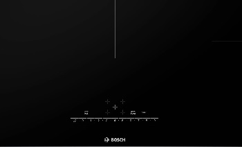 Overhead view of the Bosch 500 Series NIT5660UC induction cooktop 