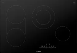 Overhead view of the Bosch 800 Series NET8069UC cooktop 