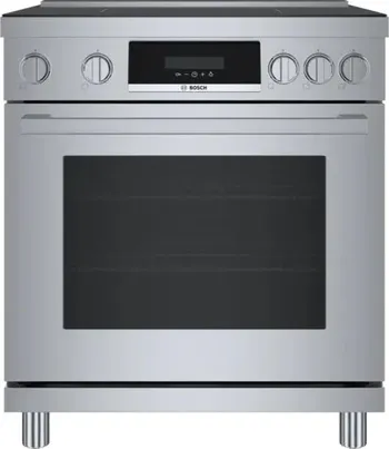 Front view of the Bosch 800 Series HIS8055U induction range 