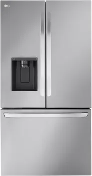 Front view of the LG LRFXC2606S counter depth refrigerator