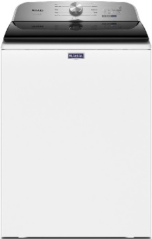 Front view of the Maytag MVW6500MW top load washer 