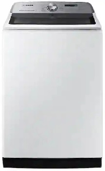 Front view of the Samsung WA54CG7150AW washer 