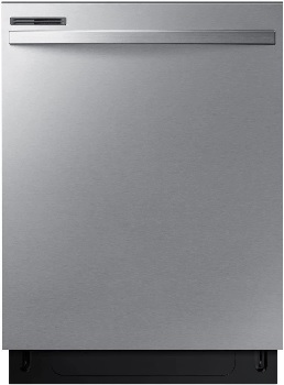 Front view of the Samsung DW80CG4021SR dishwasher 