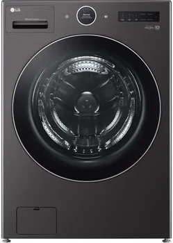 Front view of the LG wm6998hba washer dryer combo 