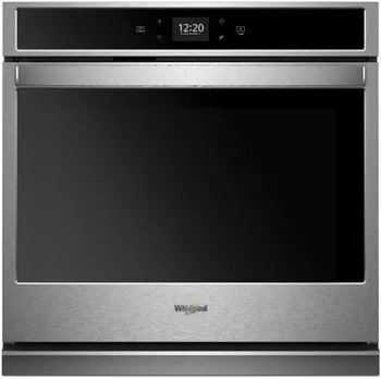 Front view of the Whirlpool WOS51EC0HS wall oven 
