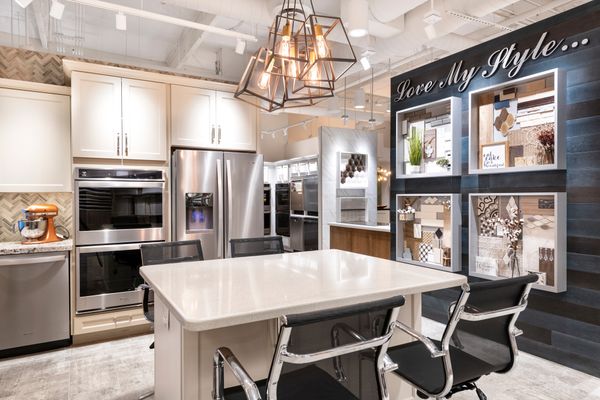 A kitchen display inside of Arizona Appliance & Home 