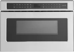 Front view of the Cafe CWL112P2RS1 microwave drawer 
